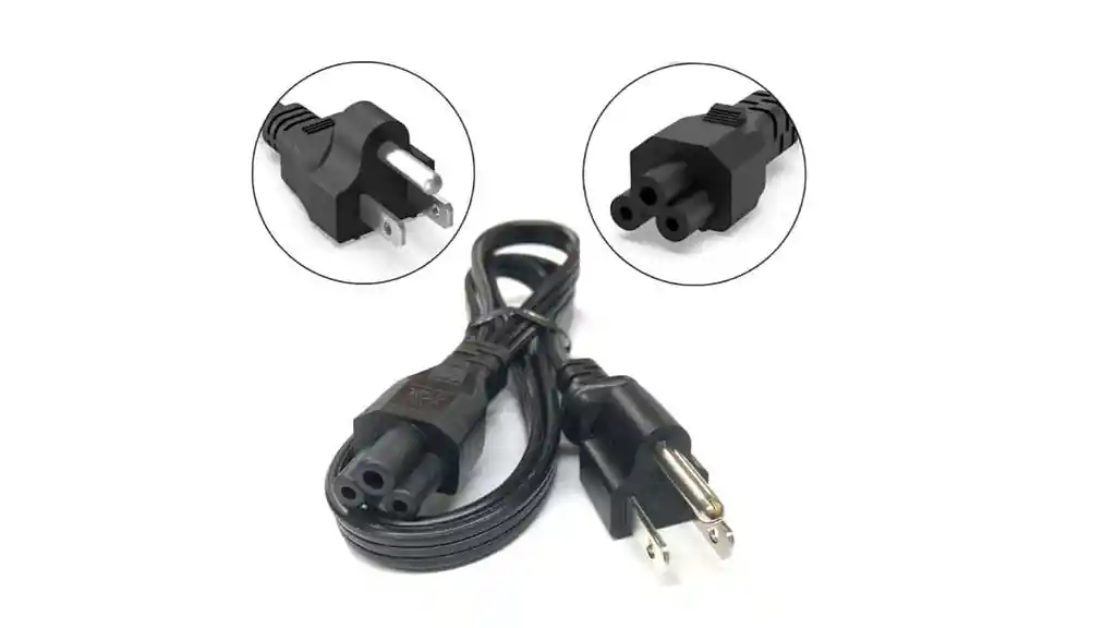 Cable De Poder Tipo Trebol ,pc,imprsora,tv