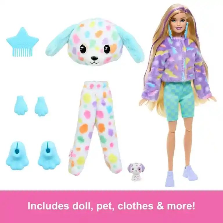 Barbie Cutie Reveal Dalmata Muñeca Y Accesorios