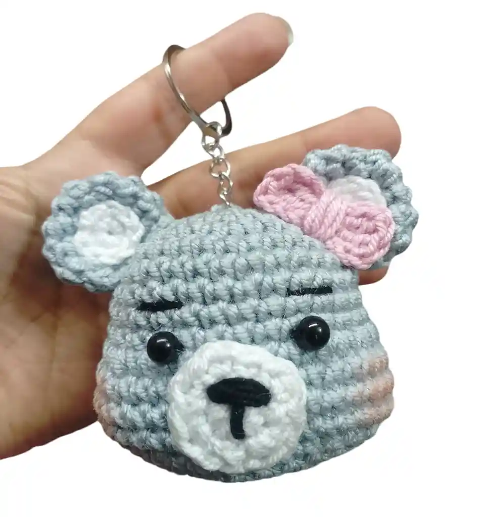 Amigurumi Oso Muñeco Llavero Oso