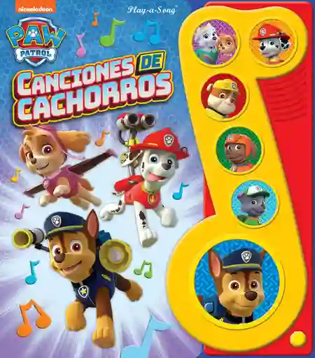 Libro Interactivo Musical Con Canciones Paw Patrol Para Niños