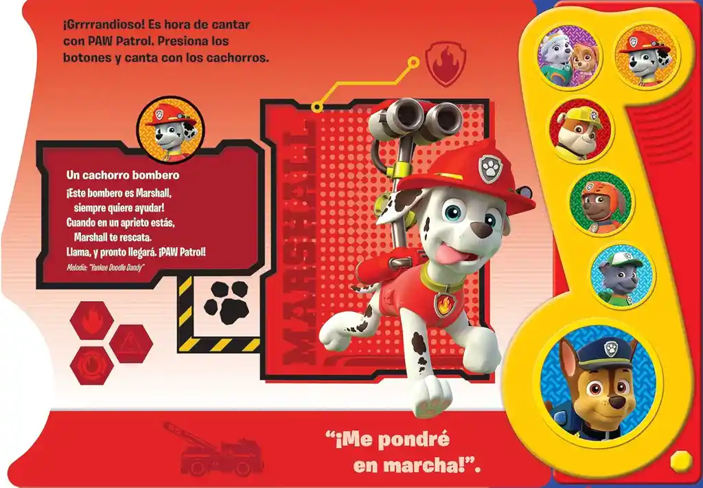 Libro Interactivo Musical Con Canciones Paw Patrol Para Niños