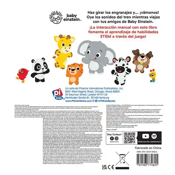 Libro Stem ¡vamos A Viajar En Tren! Engranajes Para Niños