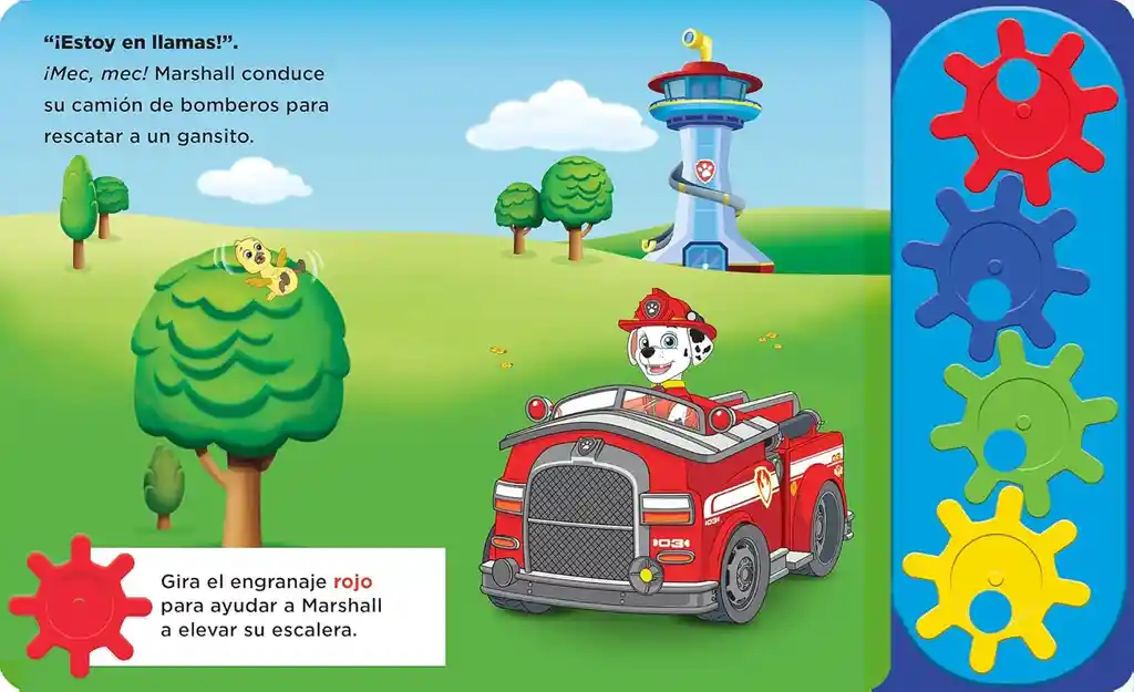 Libro Stem Gira Y Vuela Paw Patrol Engranajes Para Niños