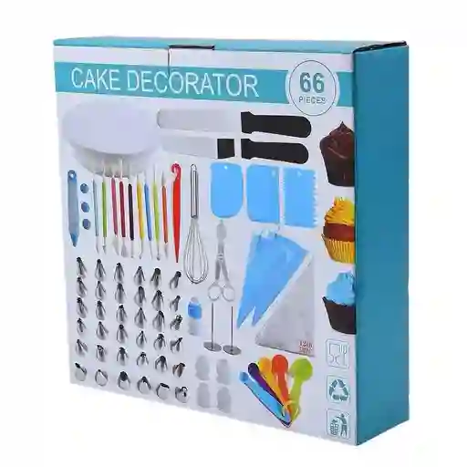 Kit Decoración Pastelera 66 Piezas