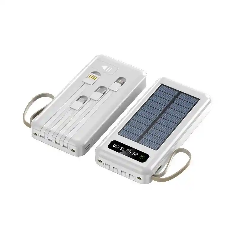 Bateria Power Bank Externa Portatil Solar Carga Rapida 10000 Mah