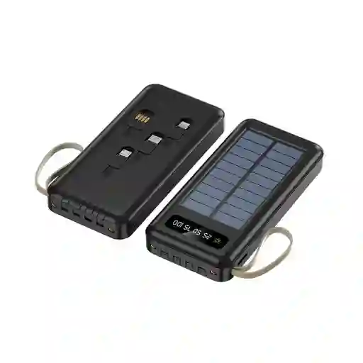 Bateria Power Bank Externa Portatil Solar Carga Rapida 10000 Mah