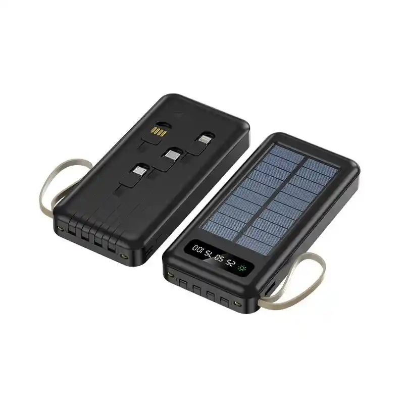 Bateria Power Bank Externa Portatil Solar Carga Rapida 10000 Mah