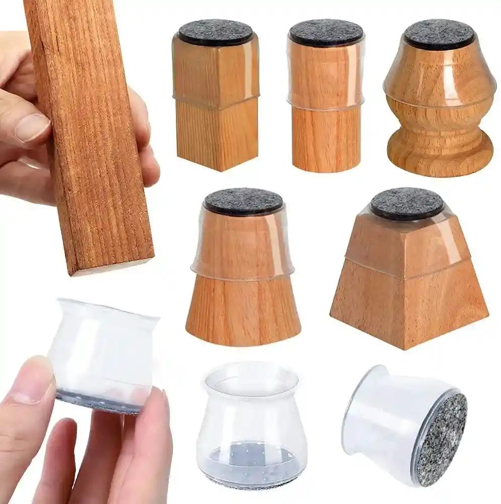 Protectores Fundas Para Patas De Sillas Y Muebles 8 Pcs