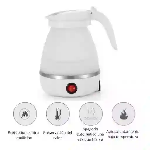 Cafetera Electrica Plegable Silicona Calentador Portátil