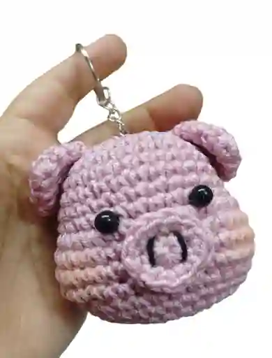 Amigurumi Cerdito Muñeco Llavero Cerdito