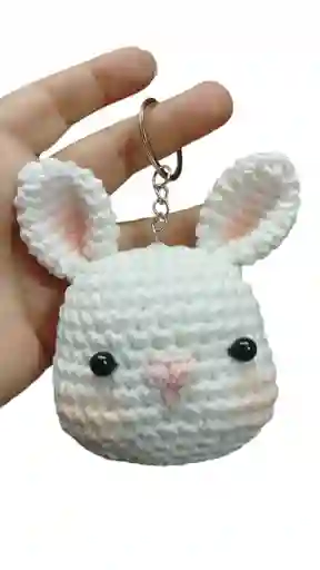 Amigurumi Coneja Muñeco Llavero Coneja Detalle