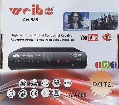 Decodificador Tdt Receptor Tv Digital Dvb T2 + Antena + Hdmi