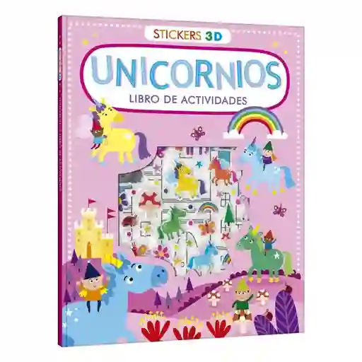 Libro De Actividades De Unicornios Con Stickers Para Niños