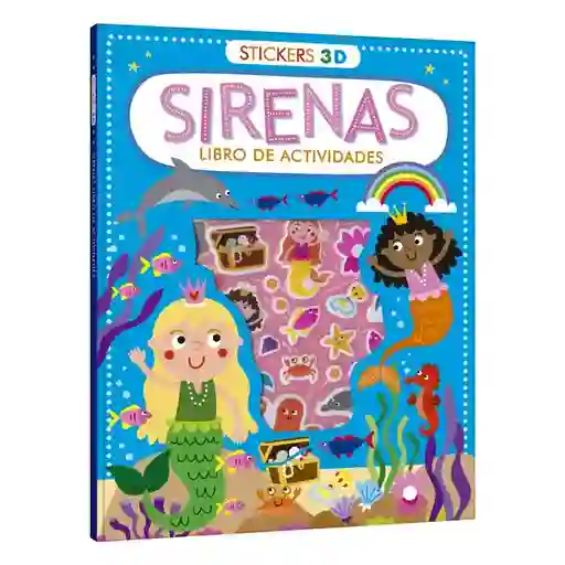 Libro De Actividades De Sirenas Con Stickers Para Niños