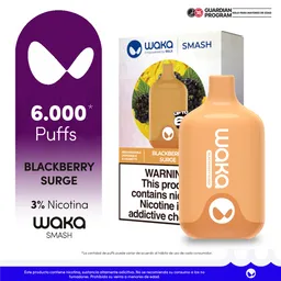 Vape Waka Blackberry Surge 6000 Puffs 3%