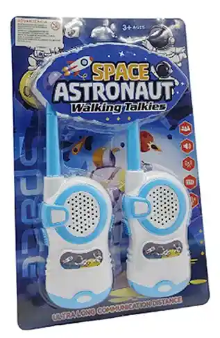 Juguete - Intercomunicador Tipo Walkie Talkie De Astronauta, Azul