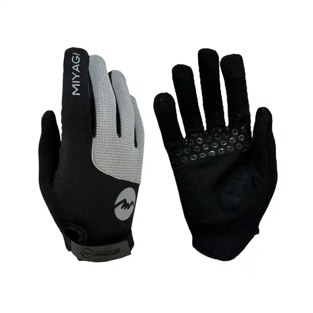 Guantes Ciclismo Miyagi, Training, Deportivo-m058778/ Gris/negro-talla: M