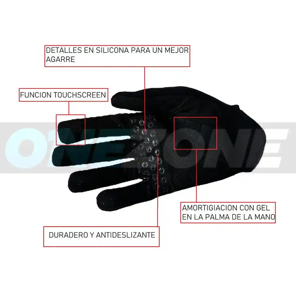 Guantes Ciclismo Miyagi, Training, Deportivo-m058778/ Negro-talla: S