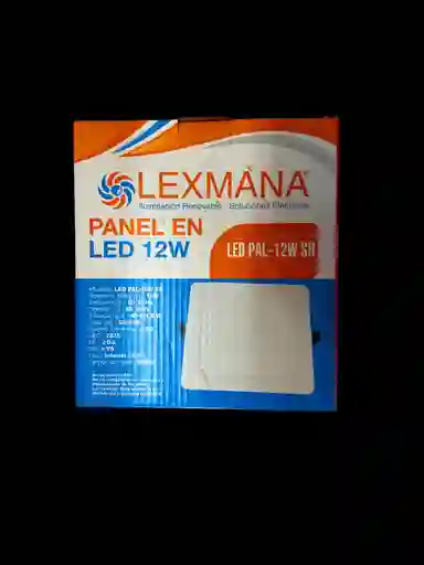 Panel Led 12w Cuadrado Incrustar Lexmana