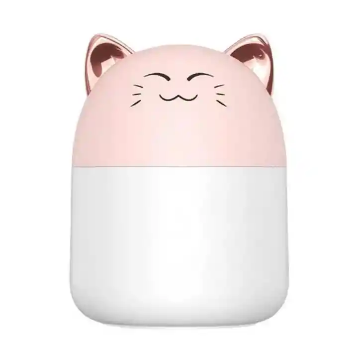 Humidificaro Mini Gato Color Rosa