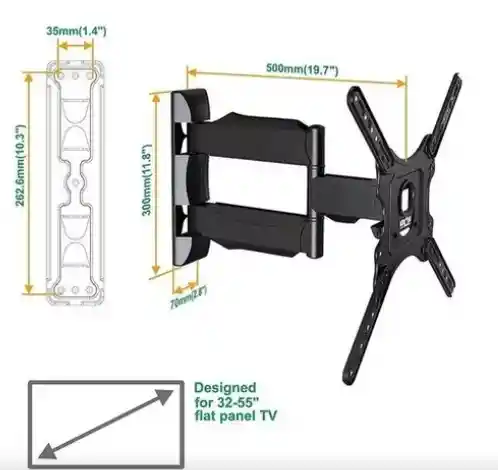 Soporte Escualizable Para Tv 32 A 60 Pulgadas Ajustable