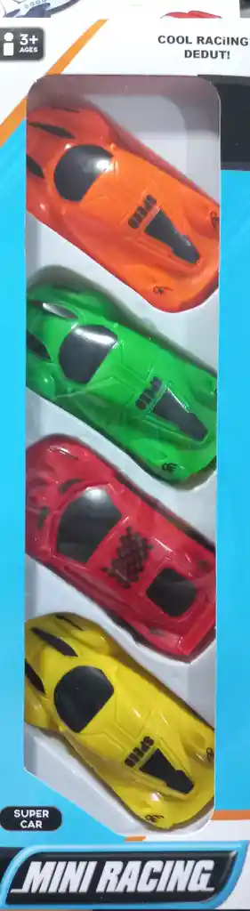 Set De Carros De Coleccion - Juguetes X4