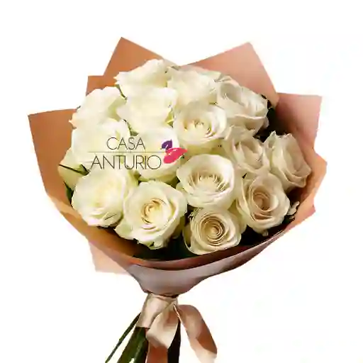 Bouquet De 24 Rosas Blancas