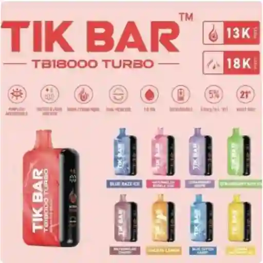 Vape Tik Bar 18.000 Puff Strawberry Grape