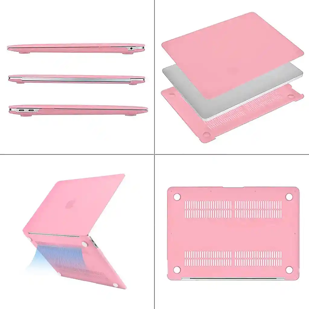 Carcasa Para Macbook Air M1 13.6 Pulgadas Flexible Rosado