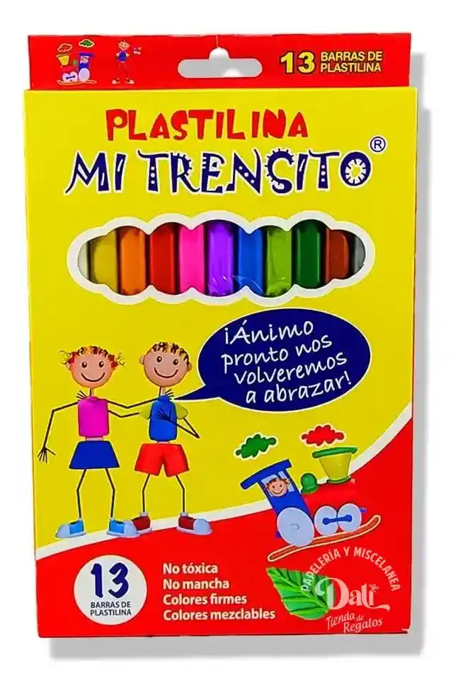 Caja Plastilina Mi Trensito Larga 13 Unidades