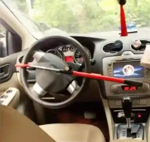 Seguro Antirrobo - Bloqueo De Timón. Carro - Hierro