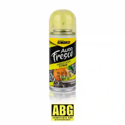 Ambientador Simoniz Auto Fresco Aerosol Citrus 110ml