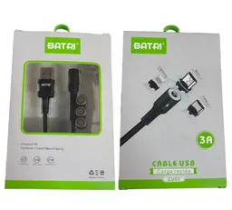 Cable Auxiliar 4 En 1 Magnetico Usb Tipo C Batri 3a Carga Rapida