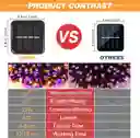 Paquete De 2 Luces Solares Navidad Fiesta Tiras 200 Led