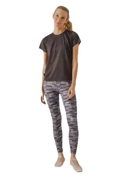 Leggings Largo Gris Talla L