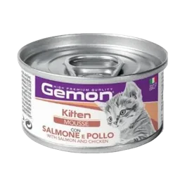 Gemon Cat Lata Kitten Salmon Pollo X 85 Gr			