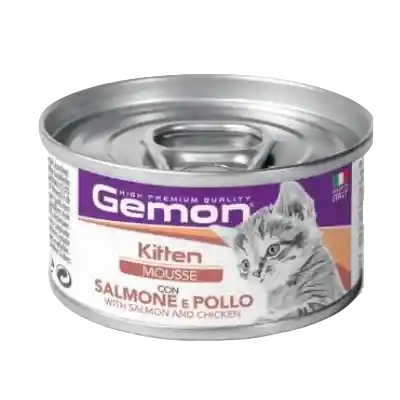 Gemon Cat Lata Kitten Salmon Pollo X 85 Gr			