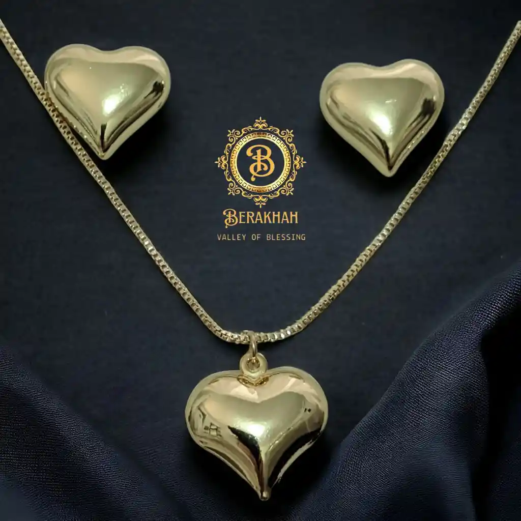 Set Cuidado Del Corazón "colllar Y Zarcillos"