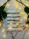 Caja De 6 Velas De Deseos Blancas Con Brillos