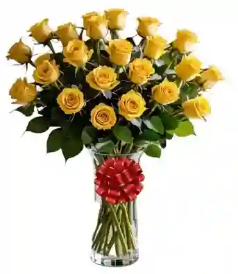 Florero Rosas Amarillas