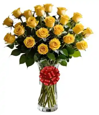 Florero Rosas Amarillas