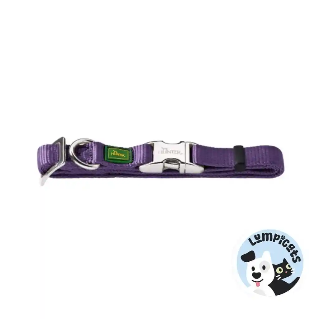 Hunter Dog Alu Strong Vb Collar 40-55 Cm L Azul Violeta