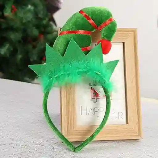 Diadema Gorro De Duende Navidad