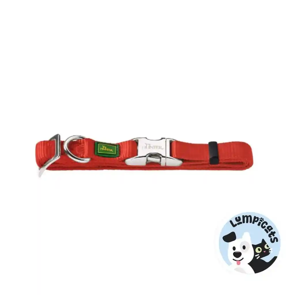 Hunter Dog Alu Strong Vb Collar 40-55 Cm L Rojo