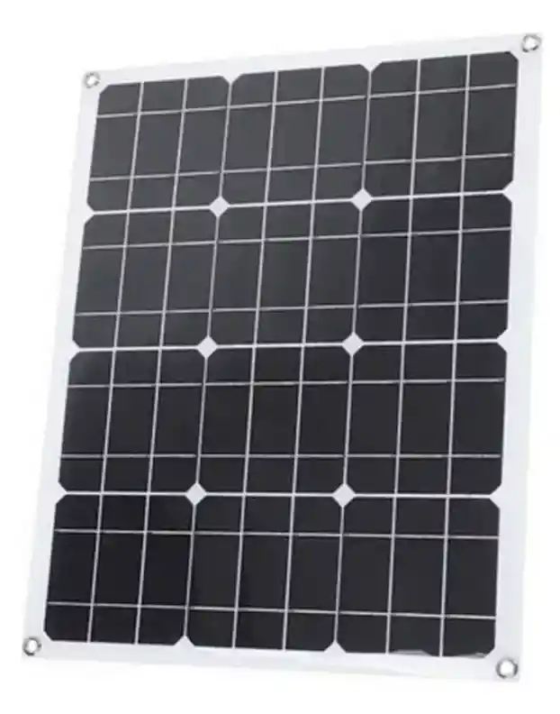 Panel Solar Vipsp-50w Cable Pinza Corriente 18v Carro 50w