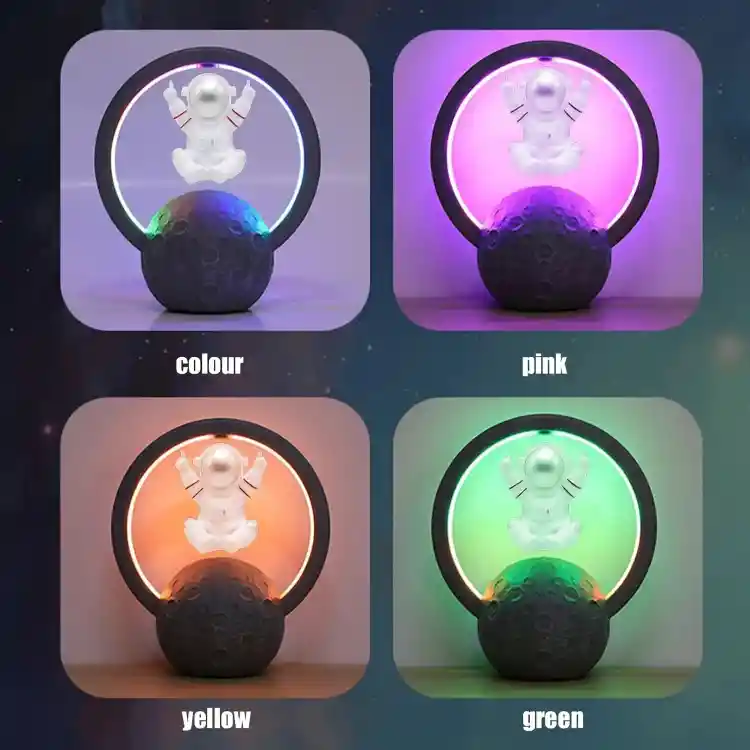 Bocina Bluetooth Astronauta Flontante Con Ajuste Tactil De Luz Rgb