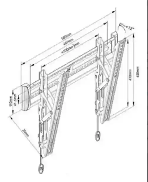 Soporte Inclinable Escualizable Para Tv De 32 A 65 N B