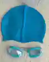 Gorro Natacion + Gafas Azul Claro