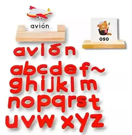 Juguete Didactico De Letras Y Ortografia Para Niños Español En Madera