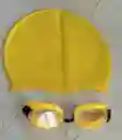 Gorro Natacion + Gafas Amarillo